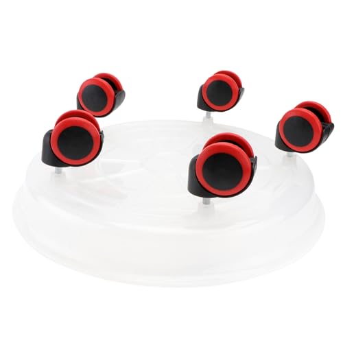 AKOOSY Blumentopfständer mit Bewegliches Halbdurchsichtiges Pflanzentablett aus Stabilem Umweltfreundlichem Material Wasserauffangend für Garten Balkon und Innenräume von AKOOSY