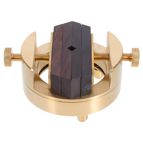 AKOOSY Brass Seal Engraving Clamp Rotating Wooden Seal Holder Sturdy Table Vise For Stone Stamp Carving Calligraphy Craft Projects von AKOOSY