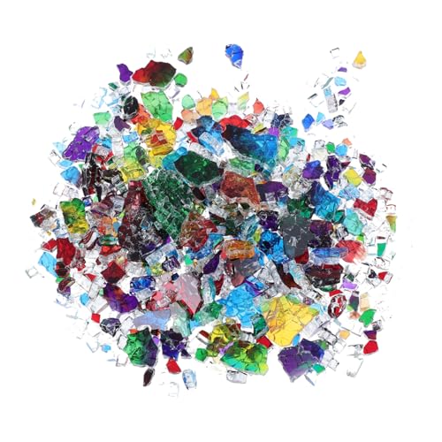 AKOOSY Bunte Unregelmäßige Mosaikfragmente DIY Bastelmaterial pro Packung Langlebige Farbenfrohe Fliesenstücke für Kreative Dekoration und Mosaikkunst von AKOOSY