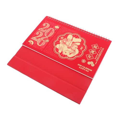 AKOOSY Chinesischer Tischkalender mit Stabilem Standfuß Geprägtem Gold Flip Design Traditioneller Chinesischer Stil Antirutschfest für Büro und Zuhause Monatsübersicht und Planung AKOOSY Chinesischer Tischkalender mit Stabilem Standfuß Geprägtem Gold Flip Design Traditioneller Chinesischer Stil Antirutschfest für Büro und Zuhause Monatsübersicht und Planung von AKOOSY