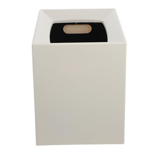 AKOOSY Doppelwandiger Verdickter Mülleimer ohne Deckel mit Großer Öffnung Schräges Design Geruchsneutral für Schlafzimmer und Haushalt Moderner Abfallbehälter in Beige Kleines Modell AKOOSY Doppelwandiger Verdickter Mülleimer ohne Deckel mit Großer Öffnung Schräges Design Geruchsneutral für Schlafzimmer und Haushalt Moderner Abfallbehälter in Beige Kleines Modell von AKOOSY