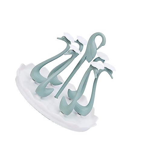 AKOOSY Drehbarer Becherhalter mit Stangen Schwanenform Abtropfgestell für und Gläser Langlebig Farbig Küchen und Tischorganisation Geeignet für Haushalt und Gastronomie von AKOOSY
