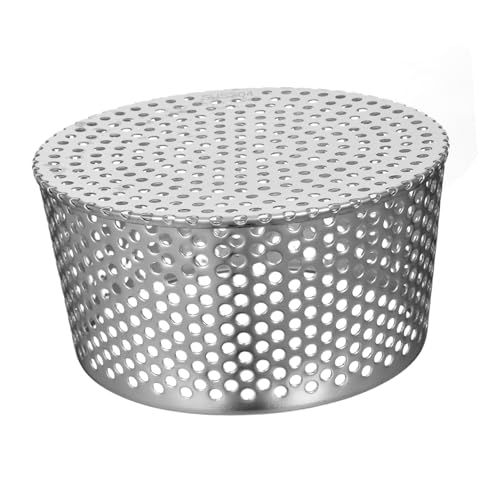 AKOOSY Edelstahl Bodenablauf Abdeckung mit Ventilationsfilter Hygienisch Schutz vor Kleintieren Einfach Einsetzbar für Garten Terrasse Außenbereich Drainagefilter von AKOOSY