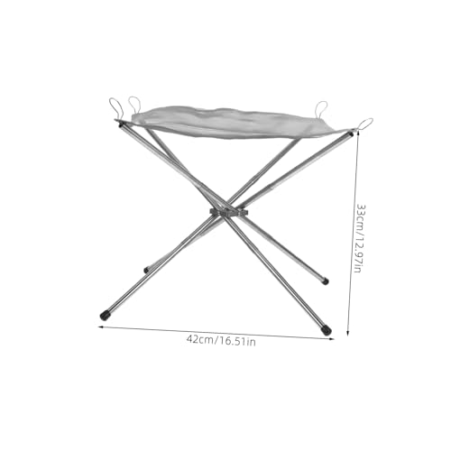 AKOOSY Edelstahl Camping Feuerstelle Faltbar Tragbar Klappbar Holzlagerung Grillständer Outdoor Kochstelle Mittlere Robust Kompakt Einfach zu Reinigen für Wandern Picknick AKOOSY Edelstahl Camping Feuerstelle Faltbar Tragbar Klappbar Holzlagerung Grillständer Outdoor Kochstelle Mittlere Robust Kompakt Einfach zu Reinigen für Wandern Picknick von AKOOSY