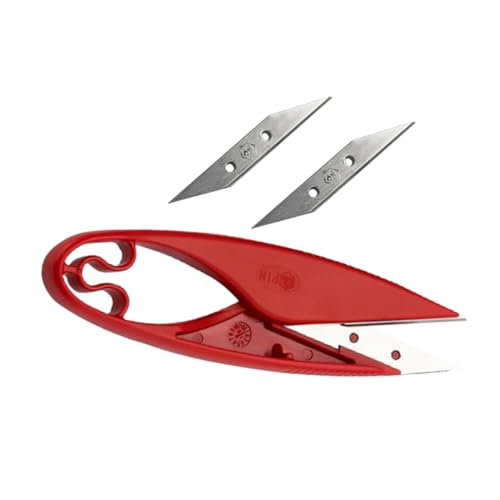 AKOOSY Edelstahl Schneiderschere mit Doppelklinge Scharf und Leicht Kompakte Stoffschere für Präzises Garn und Stoffschneiden für Nähen Handarbeit und Nähzubehör von AKOOSY