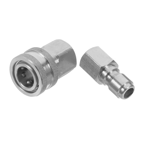 AKOOSY Edelstahl Schnellverbinder Hochdruckreiniger Innengewinde Langlebige Schnellkupplungset Kompatibel Vielseitige Power Washer Adapter Robuste Druckschlaucharmatur AKOOSY Edelstahl Schnellverbinder Hochdruckreiniger Innengewinde Langlebige Schnellkupplungset Kompatibel Vielseitige Power Washer Adapter Robuste Druckschlaucharmatur von AKOOSY