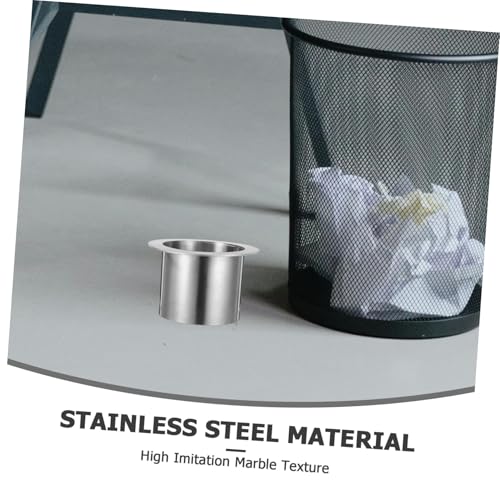 AKOOSY Eingebauter Mülleimer Edelstahl Mülleimer Einsatz Abdeckung Arbeitsplatten Abfalltülle Müllschlucker Tülle Einsatz Runde AKOOSY Eingebauter Mülleimer Edelstahl Mülleimer Einsatz Abdeckung Arbeitsplatten Abfalltülle Müllschlucker Tülle Einsatz Runde von AKOOSY