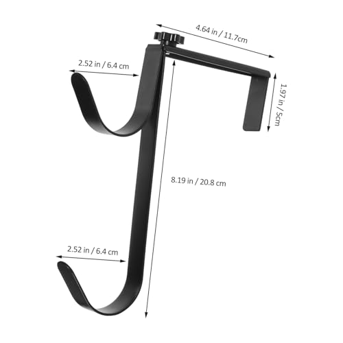 AKOOSY Einstellbarer Poolhaken für Teleskopstangen Metallhaken zum Aufhängen von Poolzubehör Vielseitiger Schwimmbadhalter zur Ordentlichen Aufbewahrung Kompatibel mit Verschiedenen von AKOOSY