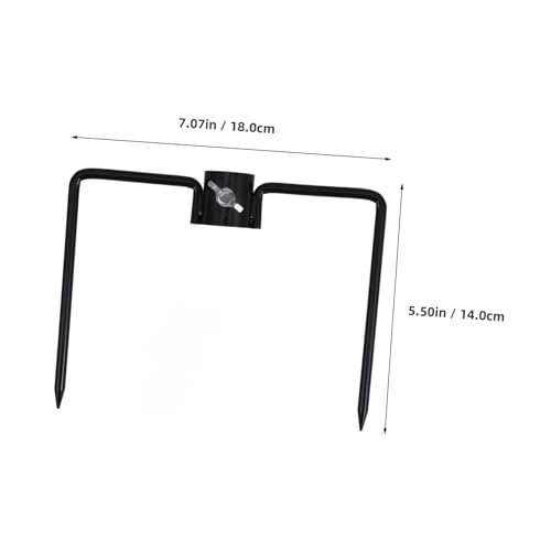 AKOOSY Einstellbarer schwarzer Halter für Rohre wetterfester Garten Bodenanker vielseitig für Sonnenschirm Strandflaggen Laternen und Angelruten von AKOOSY
