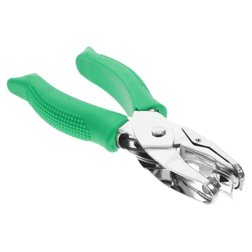 AKOOSY Einzellochstanzer Metall mit Weichem Griff Robuster Heavy duty locher für Papier Karten Etiketten Einfach zu Bedienen Kompakt für Büro Schule und Basteln von AKOOSY