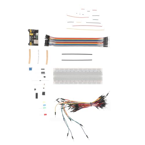 AKOOSY Elektronik Starterkit Breadboard mit Flexiblen Jumper Kabeln Kompatibel für UNO Power Modul Ic Widerstände LEDs Taster DIY Prototyping Schaltkreis Kit AKOOSY Elektronik Starterkit Breadboard mit Flexiblen Jumper Kabeln Kompatibel für UNO Power Modul Ic Widerstände LEDs Taster DIY Prototyping Schaltkreis Kit von AKOOSY