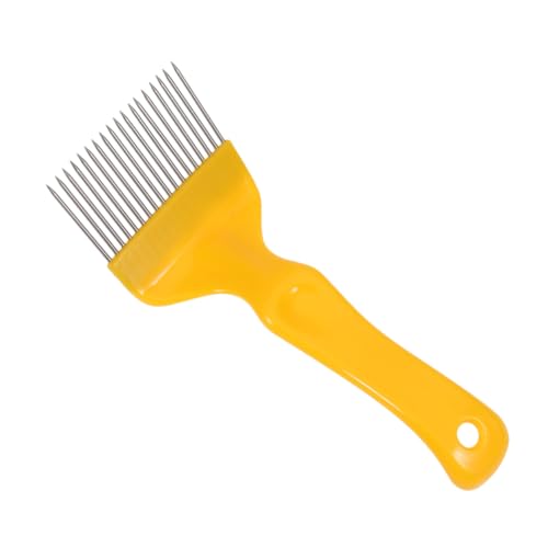 AKOOSY Entdeckelungsgabel Nadeln Edelstahl Imkereizubehör Kunststoffgriff Gelb für Honigwaben Pflege und Varroa Inspektion Bienenfreundliches Imkerwerkzeug AKOOSY Entdeckelungsgabel Nadeln Edelstahl Imkereizubehör Kunststoffgriff Gelb für Honigwaben Pflege und Varroa Inspektion Bienenfreundliches Imkerwerkzeug von AKOOSY