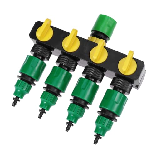 AKOOSY Fach Garten Wasserverteiler aus Langlebigem Kunststoff Rostfrei mit Unabhängigen Durchflussventilen für Wasserhahn für Bewässerungssysteme und Gartenschlauchanschluss AKOOSY Fach Garten Wasserverteiler aus Langlebigem Kunststoff Rostfrei mit Unabhängigen Durchflussventilen für Wasserhahn für Bewässerungssysteme und Gartenschlauchanschluss von AKOOSY