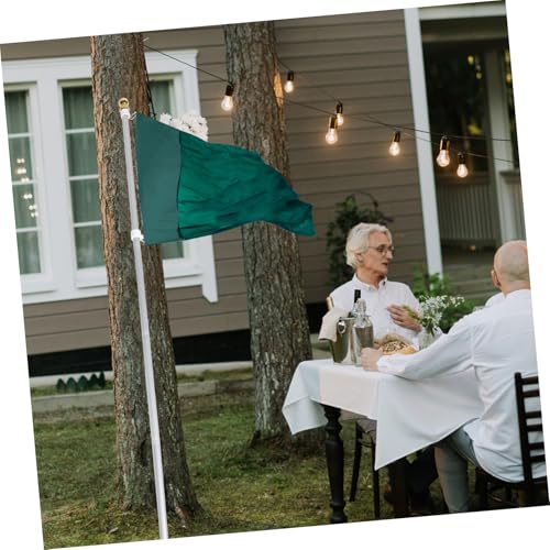 AKOOSY Fahnenmast mit Segmenten Windfester Outdoor Fahnenmast mit Drehbarem Ring Rostfrei und Langlebig für Garten Balkon und Stabiler Fahnenhalter von AKOOSY
