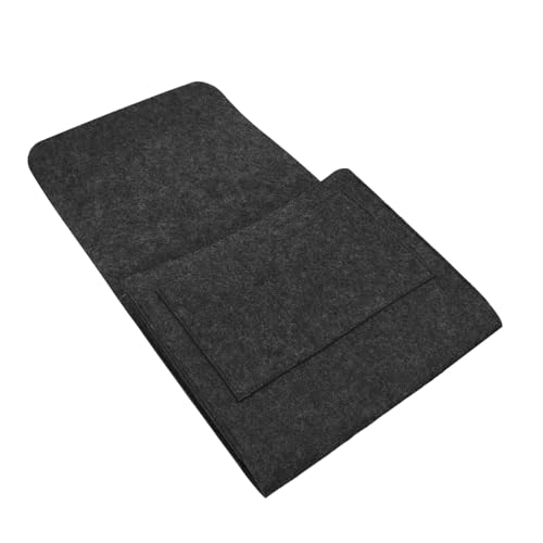 AKOOSY Filz Hängeaufbewahrungstasche Bett Organizer Praktische Bett und Sofatasche mit Seitlichem Eingriff Dunkelgrau Vielseitig für Schlafzimmer Wohnzimmer und Dormitory Einfache von AKOOSY