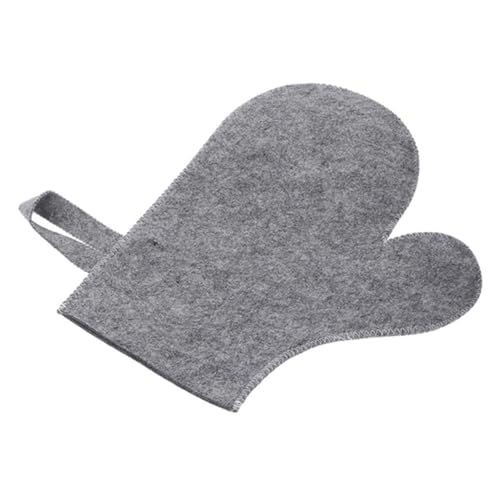AKOOSY Flauschiger Filz Sauna Handschuh mit Daumen Wärmeschutzhandschuh Unisex Badespaß Sauna Zubehör Atmungsaktiv Komfortabel von AKOOSY