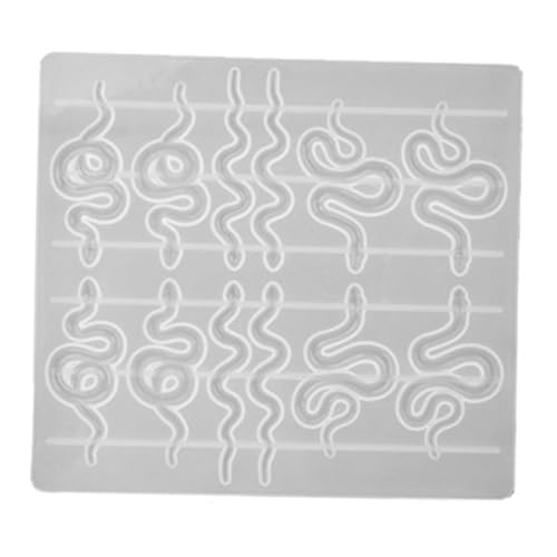 AKOOSY Flexible Silikonform Schlangenohrringe DIY Basteln Wiederverwendbare Dekorationsform Sicher für Teens von AKOOSY