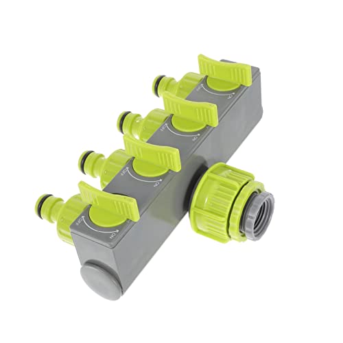 AKOOSY Garten Schlauchverteiler Fach Y Verteiler mit Absperrventilen Stabiler Wasserhahn Adapter für Outdoor Bewässerung Steuerung Kompatibel mit Standard Gartenschläuchen von AKOOSY