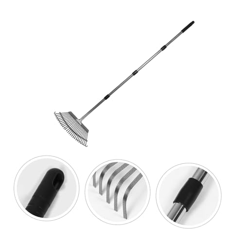 AKOOSY Gartenrechen Aus Edelstahl Für Effizientes Laubsammeln Und Erdbearbeitung, Witterungsbeständig, Verstellbar Für Vielseitige Gartenarbeiten, Platzsparend Zum Lagern Und AKOOSY Gartenrechen Aus Edelstahl Für Effizientes Laubsammeln Und Erdbearbeitung, Witterungsbeständig, Verstellbar Für Vielseitige Gartenarbeiten, Platzsparend Zum Lagern Und von AKOOSY