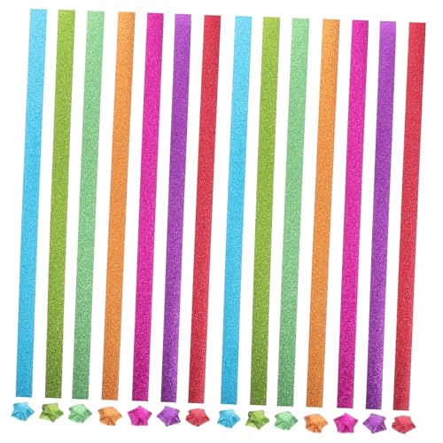 AKOOSY Glitzer Origami Papier Sternenmotive DIY Bastelpapier Streifen Bunt Glänzend für Erwachsene Tragbares Bastelset für Schule Zuhause und Reisen AKOOSY Glitzer Origami Papier Sternenmotive DIY Bastelpapier Streifen Bunt Glänzend für Erwachsene Tragbares Bastelset für Schule Zuhause und Reisen von AKOOSY