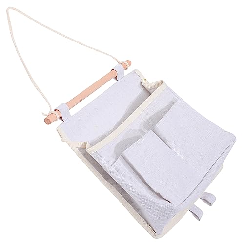 AKOOSY Hängende Wandaufbewahrung Organizer Für Kleinigkeiten Im Wohnheim Mehrzwecktasche Grauer Korb Hängetasche Aufbewahrungstasche Nachttisch-aufbewahrungshalter Hängekorb Hänge Organiz von AKOOSY