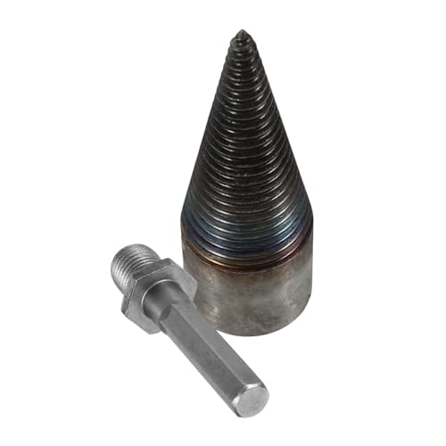 AKOOSY Holzspaltbohrer Sechskantschaft Hochkohlenstoffstahl Elektrischer Holzspalter Bohrer Für Brennholzspalten Kompatibel Mit Akku Elektrobohrmaschinen Einfach Zu Bedienen Präzise von AKOOSY