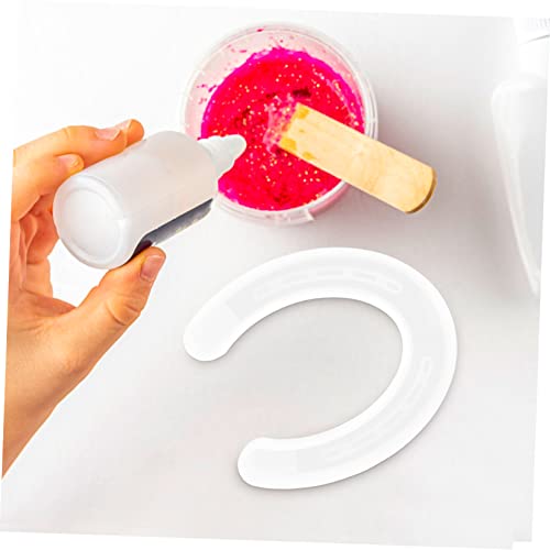 AKOOSY Hufeisenform Silikonform für DIY Kerzen und Seifen Gießen Flexible Wachsform Wiederverwendbar Leicht und Kompakt für Handgemachte Duftkerzen und Kreative Bastelprojekte von AKOOSY