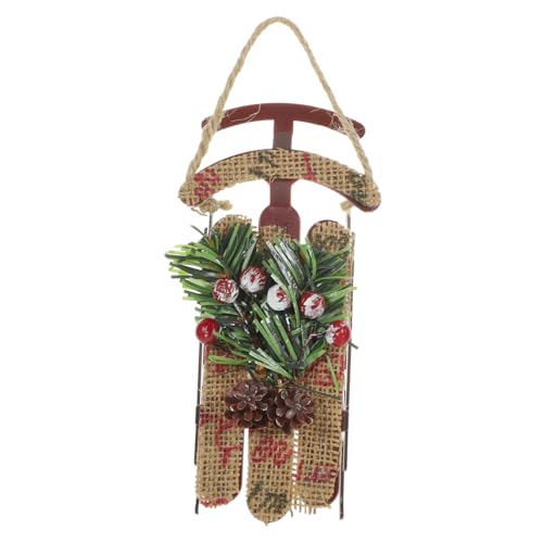 AKOOSY Kleine Weihnachts Schlitten Dekoration aus Robustem Material Langlebiger Weihnachtsbaumschmuck und Tischdeko Festliche Hängedeko für Weihnachtsbaum Kamin Regal und Treppengeländer AKOOSY Kleine Weihnachts Schlitten Dekoration aus Robustem Material Langlebiger Weihnachtsbaumschmuck und Tischdeko Festliche Hängedeko für Weihnachtsbaum Kamin Regal und Treppengeländer von AKOOSY