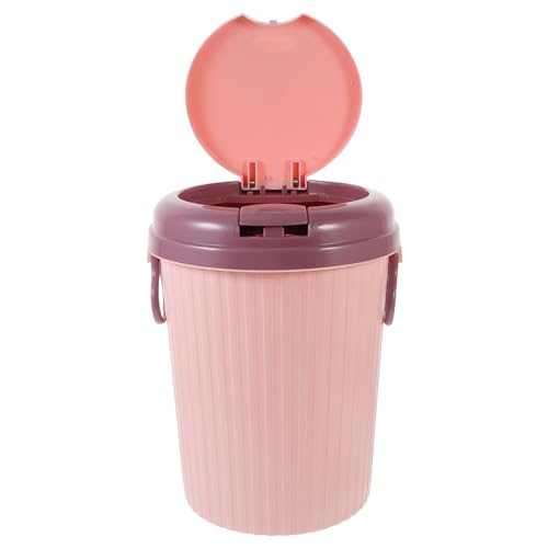 AKOOSY Kleiner Badezimmer Mülleimer mit Deckel Multifunktionaler Abfalleimer für Küche Schlafzimmer und Bad Robuster Platzsparend und Rosa AKOOSY Kleiner Badezimmer Mülleimer mit Deckel Multifunktionaler Abfalleimer für Küche Schlafzimmer und Bad Robuster Platzsparend und Rosa von AKOOSY