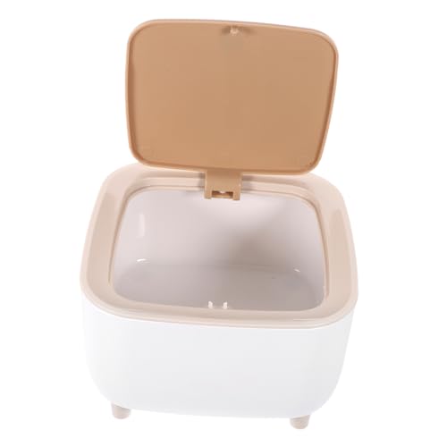 AKOOSY Kompakter Tischmülleimer mit Deckel und Druckring Weißer Abfalleimer für Büro Bad Küche Multifunktionaler Kleiner Desktop Abfallbehälter Platzsparend und Praktisch AKOOSY Kompakter Tischmülleimer mit Deckel und Druckring Weißer Abfalleimer für Büro Bad Küche Multifunktionaler Kleiner Desktop Abfallbehälter Platzsparend und Praktisch von AKOOSY