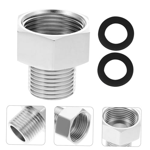 AKOOSY Kupfer Wasserhahn Adapter Schlauchverbinder Innengewinde zu Außengewinde Langlebig Dicht Hoher Druckbeständigkeit Passend für Garten und Spültischarmaturen Einfache AKOOSY Kupfer Wasserhahn Adapter Schlauchverbinder Innengewinde zu Außengewinde Langlebig Dicht Hoher Druckbeständigkeit Passend für Garten und Spültischarmaturen Einfache von AKOOSY