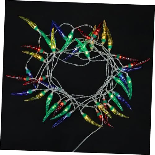 AKOOSY LED Bunte Chili Pepper Lichterkette Leds Batteriebetrieben Dekorative Hängelichter für Schlafzimmer Geburtstag Party Warme Atmosphäre von AKOOSY