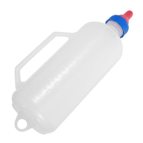 AKOOSY Lamm Flasche Ziegen Flasche Vieh Futterflasche Lamm Babyflasche Ziegen Babyflasche Tiermilch Sauger Vieh Haustier Gummi von AKOOSY