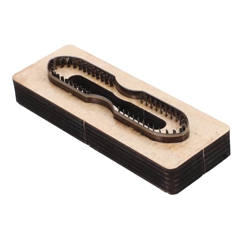 AKOOSY Lederschneideform Lederstreifen Stanzform Lederherstellungsform DIY Lederstreifenform DIY Schneideform Stanzmaschine Schneideplatten Lederhandwerksform Beige Holz von AKOOSY