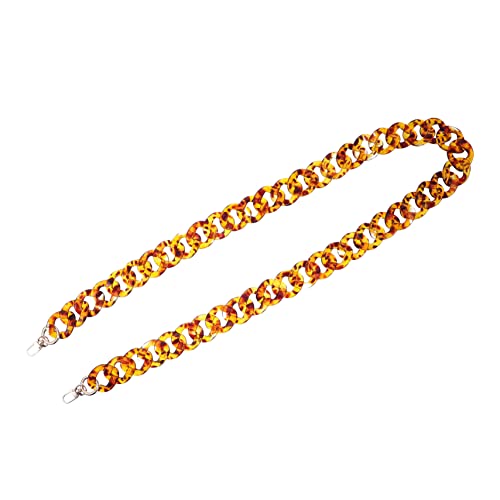 AKOOSY Leopardenmuster Acryl Taschenkette Praktische Abnehmbare Dekoration Für Handtaschen Retro Damen Accessoire Hochwertiger Verarbeitung Für Stil Und Haltbarkeit von AKOOSY