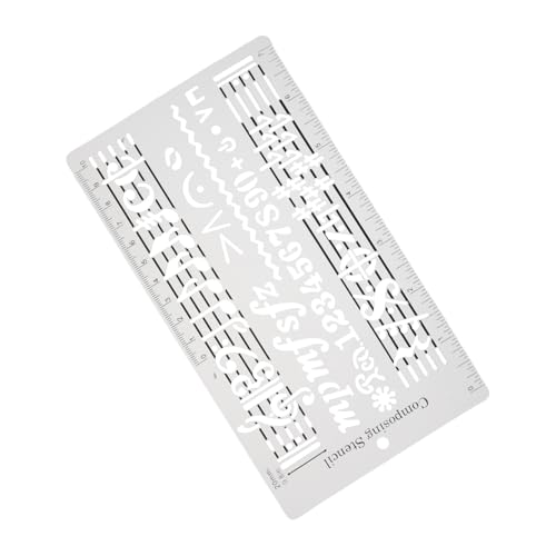 AKOOSY Manuskript Werkzeug Lineal Lineal Zum Skizzieren Von Musiknoten Kompositionsvorlage Schablone Musiksymbol Kompositionsvorlage AKOOSY Manuskript Werkzeug Lineal Lineal Zum Skizzieren Von Musiknoten Kompositionsvorlage Schablone Musiksymbol Kompositionsvorlage von AKOOSY