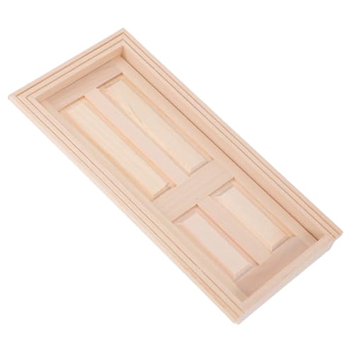 AKOOSY Puppenhaus Tür Im Maßstab Miniatur Tür Mit Vier Gittern Für Puppenhaus Dekor DIY Möbel Zubehör Aus Naturmaterial AKOOSY Puppenhaus Tür Im Maßstab Miniatur Tür Mit Vier Gittern Für Puppenhaus Dekor DIY Möbel Zubehör Aus Naturmaterial von AKOOSY