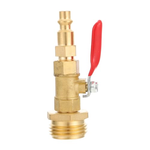 AKOOSY Messing Winteradapter für Gartenschläuche mit Außengewinde Frostsicheres Ausblasventil für Bewässerungssysteme Kompatibel mit Standardgewinde und Kompressoranschluss für Wohnwagen von AKOOSY