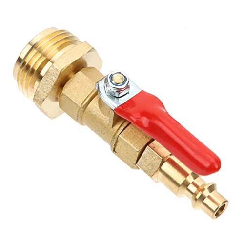 AKOOSY Messing Winterize Adapter Außengewinde Wasserschlauchanschluss mit Kugelhahn Frostsicherer Garten Schlauchverbinder für Wohnmobil Bewässerungssysteme Ausblasen und Frostschutz AKOOSY Messing Winterize Adapter Außengewinde Wasserschlauchanschluss mit Kugelhahn Frostsicherer Garten Schlauchverbinder für Wohnmobil Bewässerungssysteme Ausblasen und Frostschutz von AKOOSY