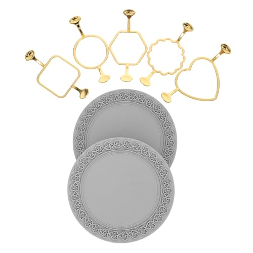 AKOOSY Metall Wachssiegel Teilig mit Silikonmatte Formen Rund Herz Sechseck Blume Hitzebeständig Vielseitig für Hochzeitseinladungen Umschläge Kartengestaltung DIY Wax Seal Kit von AKOOSY