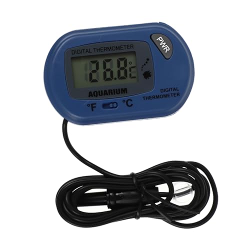 AKOOSY Mini Aquarium Thermometer Digital Hochpräzise Fischbehälter Thermometer mit Großem Display Praktisch für Aquarien und Terrarien Blau Einfach Ablesbar Tragbar AKOOSY Mini Aquarium Thermometer Digital Hochpräzise Fischbehälter Thermometer mit Großem Display Praktisch für Aquarien und Terrarien Blau Einfach Ablesbar Tragbar von AKOOSY
