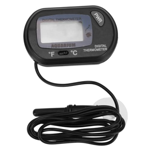 AKOOSY Mini Aquarium Thermometer Digital Hochpräziser Temperatursensor Handlich und Tragbar Geeignet für Fischbecken Innen Außenbereich Große Lcd-anzeige Schwarz AKOOSY Mini Aquarium Thermometer Digital Hochpräziser Temperatursensor Handlich und Tragbar Geeignet für Fischbecken Innen Außenbereich Große Lcd-anzeige Schwarz von AKOOSY