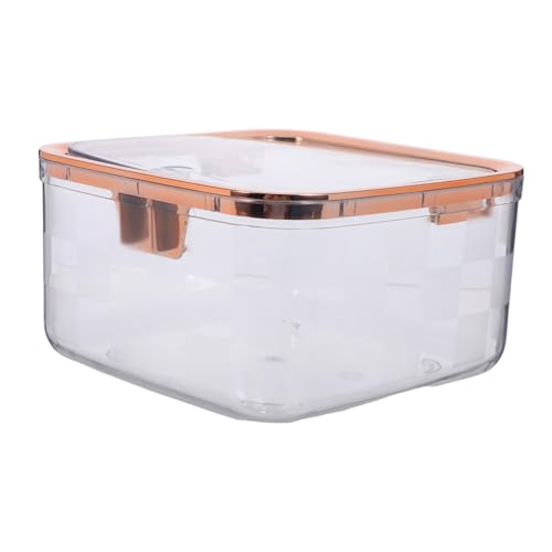 AKOOSY Mini Desktop Müllbehälter Transparent mit Druckdeckel Kleiner Tischmülleimer aus Kunststoff Kompakter Abfalleimer für Büro Schlafzimmer Küche und Schreibtischorganisation von AKOOSY
