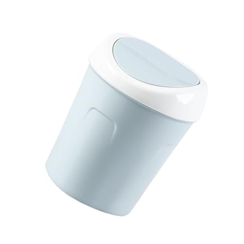 AKOOSY Mini Desktop Mülleimer mit Klappdeckel Kompakter Kunststoff abfallbehälter für Schreibtisch und Haushalt Platzsparender Kleiner Müllkübel in Blau Geeignet für Küche Wohnzimmer und AKOOSY Mini Desktop Mülleimer mit Klappdeckel Kompakter Kunststoff abfallbehälter für Schreibtisch und Haushalt Platzsparender Kleiner Müllkübel in Blau Geeignet für Küche Wohnzimmer und von AKOOSY