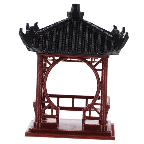 AKOOSY Miniatur Pavillon Deko Gartenfigur Wetterfest Micro Landschaft Bonsai Ornament für Balkon Terrasse Vielseitig Verwendbar von AKOOSY