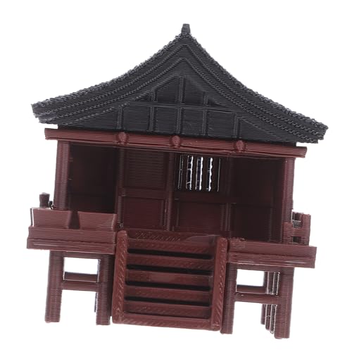 AKOOSY Miniatur Pavillon Dekoration Vintage Design Mikrolandschaft Ornament für Aquarium Terrarium Schreibtisch Zuhause Büro Stilvolle Kleine Skulptur von AKOOSY