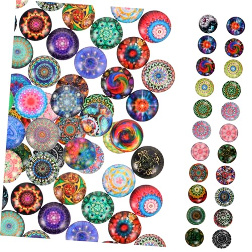 AKOOSY Mosaiksteine Glassteine Flachrückseite Für Schmuck Herstellung DIY Basteln Uhr Vase Deko von AKOOSY