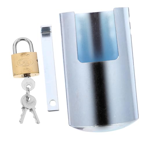 AKOOSY Multifunktionales Outdoor Wasserhahn Schloss aus Robustem Eisen Langlebig Wetterbeständig Kompatibel Schützt vor Unbefugtem Zugriff Modisches Blaues Design für Gartenzapfen von AKOOSY