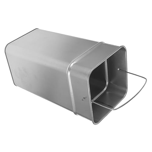 AKOOSY Outdoor Abfalleimer aus Verzinktem mit Tragegriff Multifunktionaler Mülleimer für Garten Küche und Außenbereich Rostfrei und Leicht zu Reinigen von AKOOSY