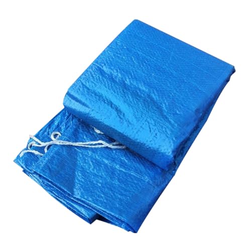 AKOOSY PE Poolabdeckung Rechteckig Staubdicht Regenschutz Poolplane für Aufblasbare und Frame Schwimmbäder Rutsch Bodenpad von AKOOSY